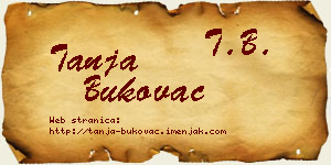Tanja Bukovac vizit kartica